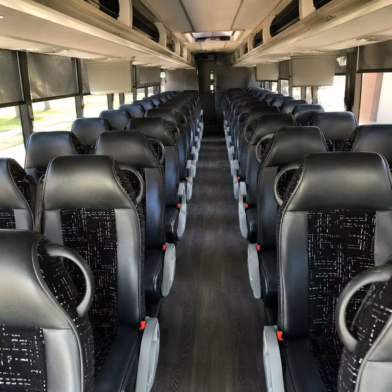 tampa charter bus interior